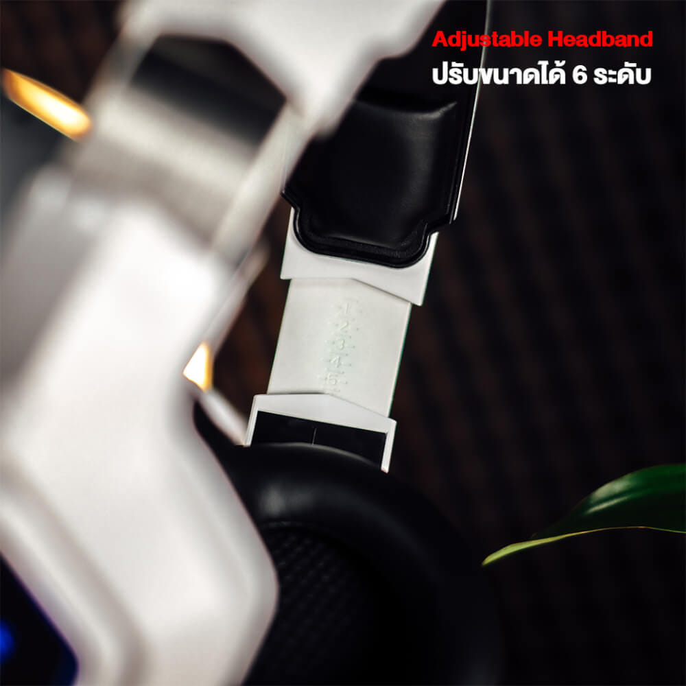 หูฟังเกมมิ่ง ONIKUMA K10 GAMING HEADSET - สีขาว_4