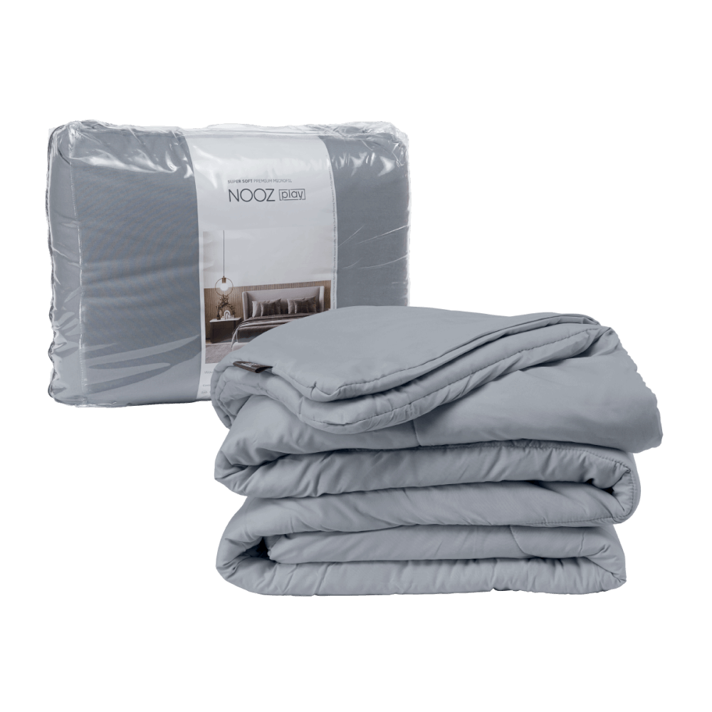 ผ้านวม 3.5 ฟุต NOOZ PLAY รุ่น COMFORTER สีเทา CLOUDY GRAY