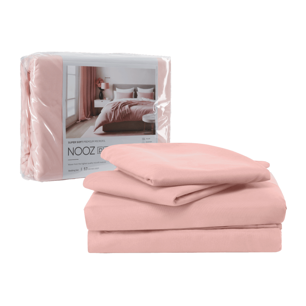 ผ้าปูที่นอน 5 ฟุต Nooz Play รุ่น Bedding Set สีชมพู Blossom Pink_0