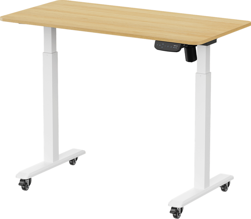 โต๊ะปรับระดับไฟฟ้า มีล้อ LUNIO ERGO SPACE II  SIZE 120 X 60 CM