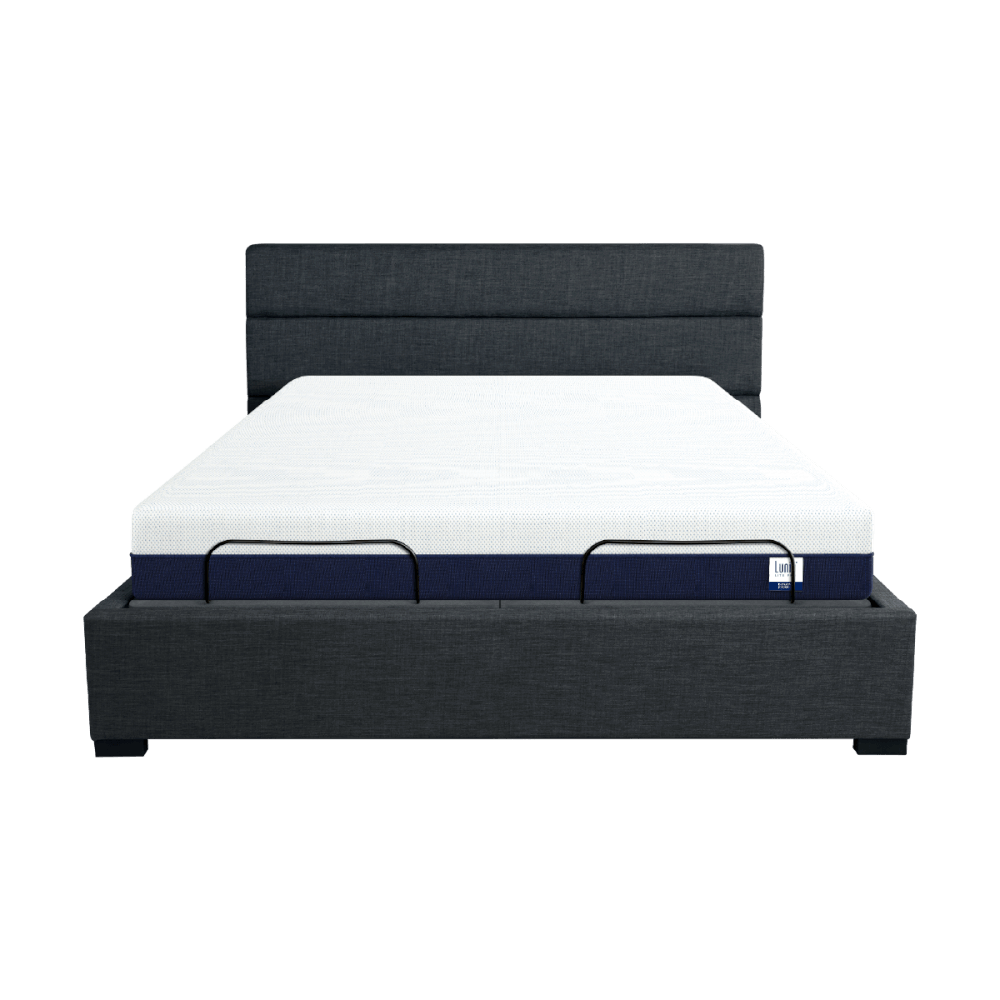 เตียงปรับระดับไฟฟ้า 6 ฟุต LUNIO SMART RISE 3ฟุต 2ชิ้น และ ขอบเตียง 6 ฟุต มาพร้อมกับที่นอนยางพารา 6 ฟุต LUNIO LITE PRO_0