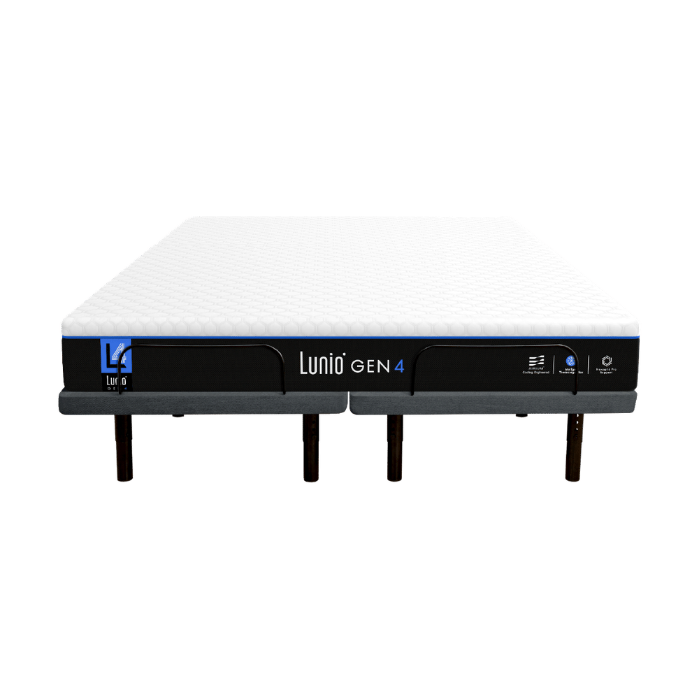 เตียงปรับระดับไฟฟ้า 6 ฟุต LUNIO SMART RISE มาพร้อมกับที่นอนยางพารา 6 ฟุต LUNIO GEN4