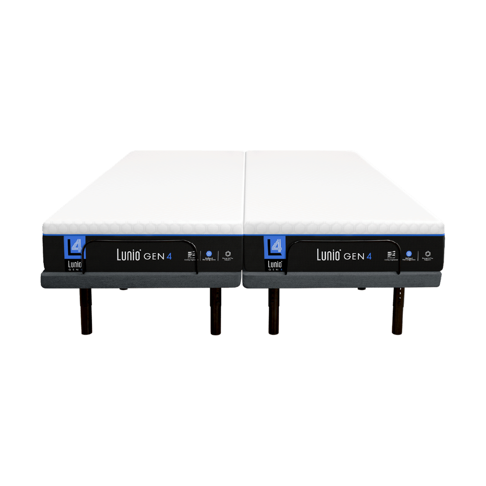 เตียงปรับระดับไฟฟ้า 6 ฟุต LUNIO SMART RISE มาพร้อมกับที่นอนยางพารา ขนาด 3 ฟุต 2 หลัง LUNIO GEN4