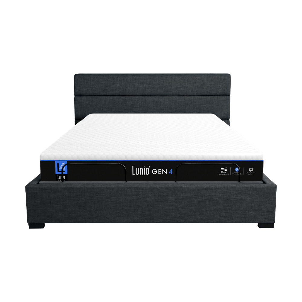 เตียงปรับระดับไฟฟ้า 6 ฟุต (3ฟุต 2ชิ้น) LUNIO SMART RISE และ ขอบเตียง 6 ฟุต มาพร้อมกับที่นอนยางพารา 6 ฟุต LUNIO GEN 4