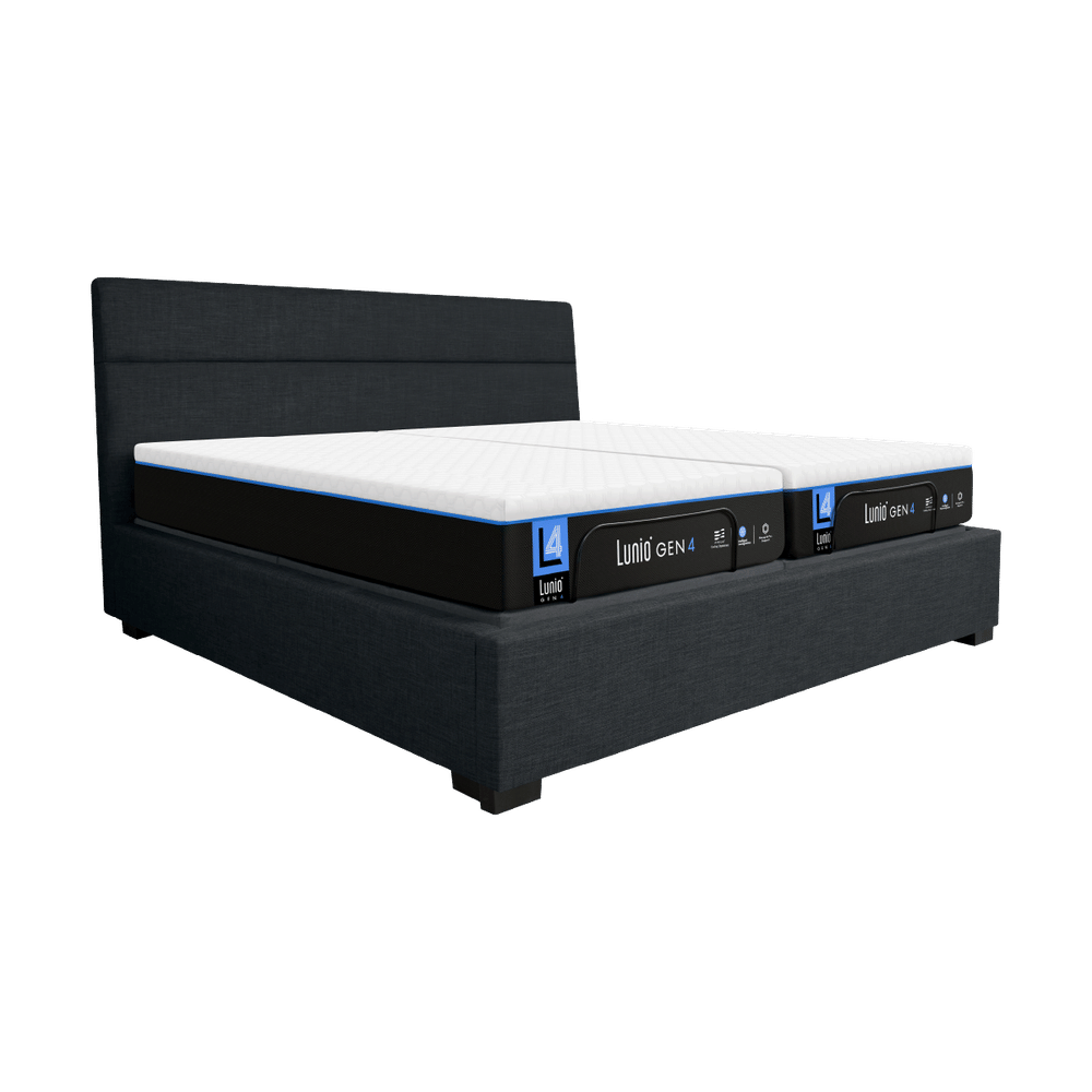 เตียงปรับระดับไฟฟ้า 6 ฟุต LUNIO SMART RISE 3ฟุต 2ชิ้น และ ขอบเตียง 6 ฟุต มาพร้อมกับที่นอนยางพารา 3 ฟุต 2 ชิ้น LUNIO GEN 4