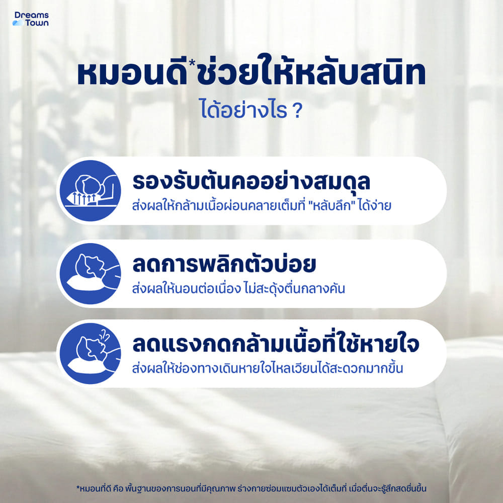 เซ็ตหมอนหนุน 2 ใบ DREAMSTOWN POLYESTER PILLOW_1