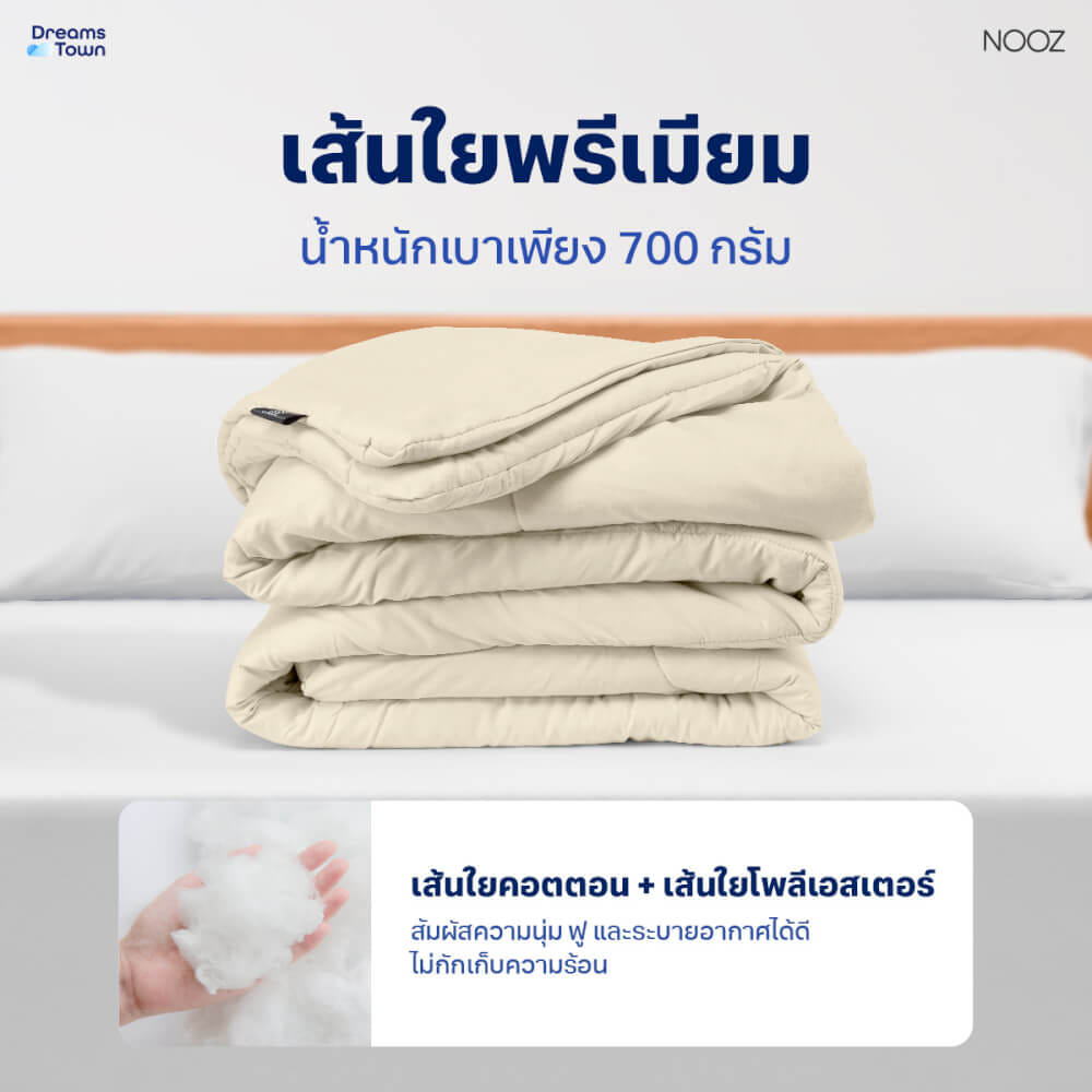ผ้านวม 5,6 ฟุต Nooz Play รุ่น Comforter  สีเบจ Sunrise Beige_2
