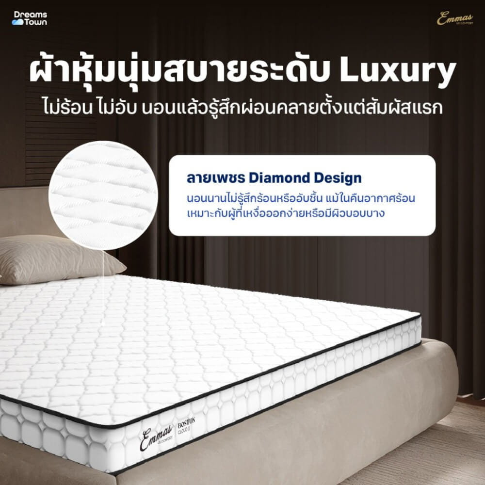 ที่นอนยางพารา 5 ฟุต EMMAS BOSTON CLOUD II หนา 4นิ้ว_4