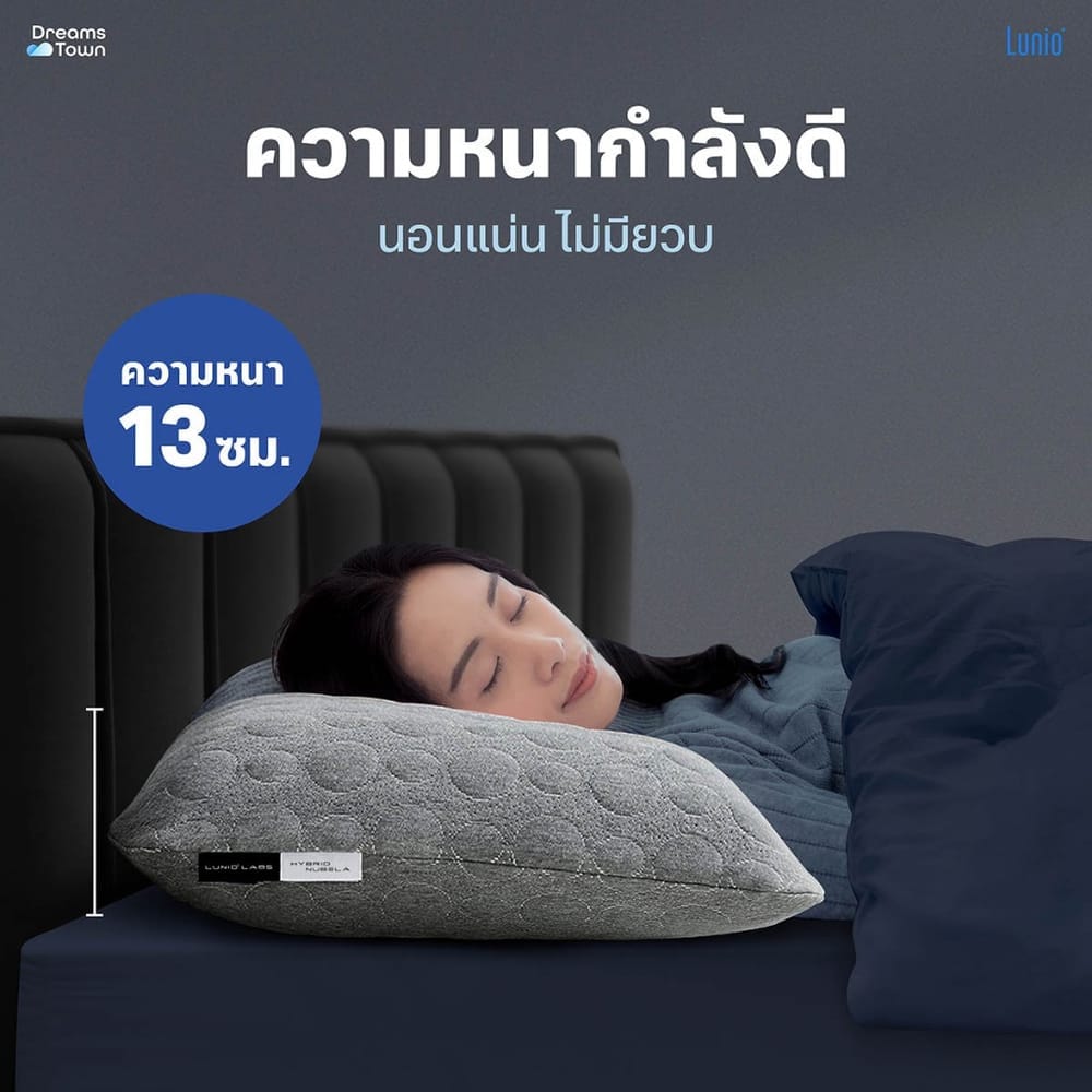 หมอนเมมโมรี่โฟม LUNIO HYBRID NEBULA_4