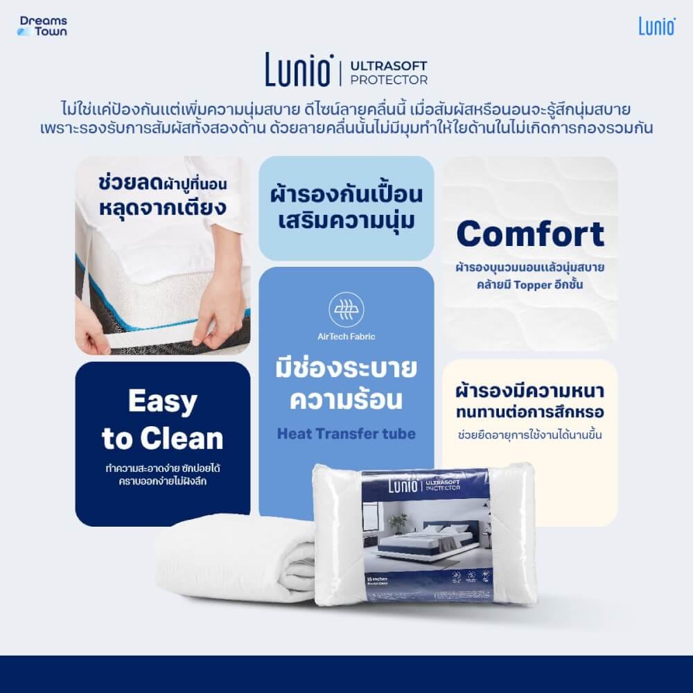 ผ้ารองกันเปื้อน 3.5 ฟุต LUNIO ULTRASOFT PROTECTOR_6