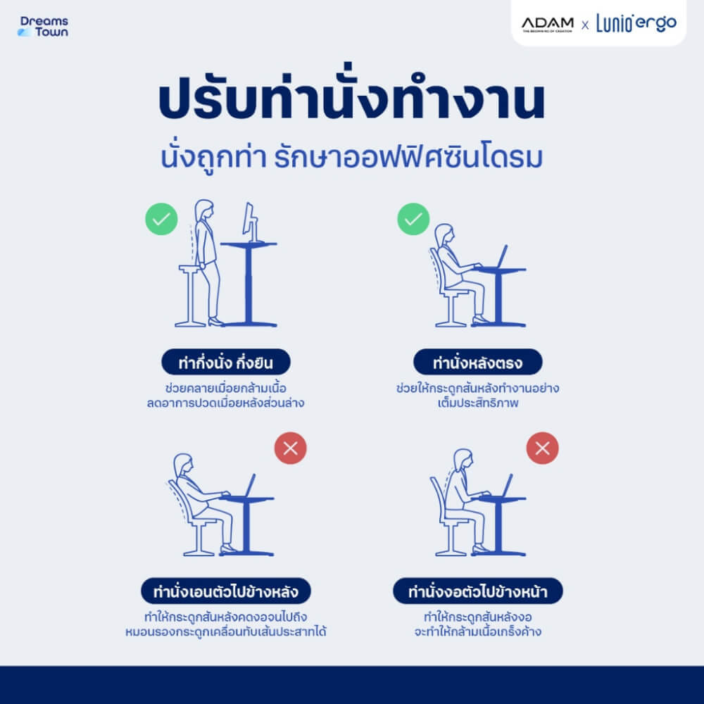 เซ็ตสุดคุ้มโต๊ะปรับระดับไฟฟ้า มีล้อ ULUNIO ERGO SPACE II (SIZE 120 X 60 CM) + เก้าอี้ทำงานเพื่อสุขภาพ ADAM DOT.1 THE 3D ERGO CHAIR (สีดำ)_6