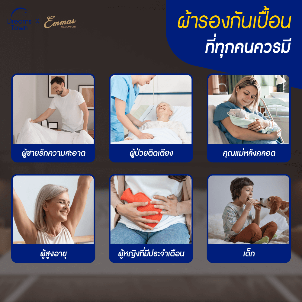 ผ้ารองกันเปื้อน 5 ฟุต EMMAS DELUXE COMFORT PROTECTOR_7