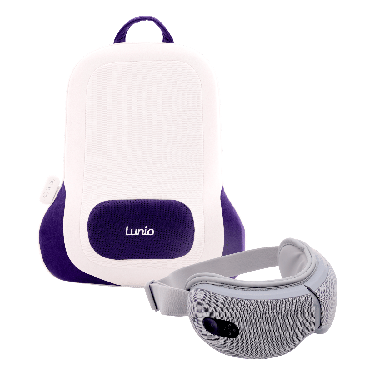 เซ็ตเครื่องนวดตา LUNIO SMART I-VISION EYE MASSAGER + เครื่องนวดหลัง LUNIO BACK CUSHION MASSAGER_0