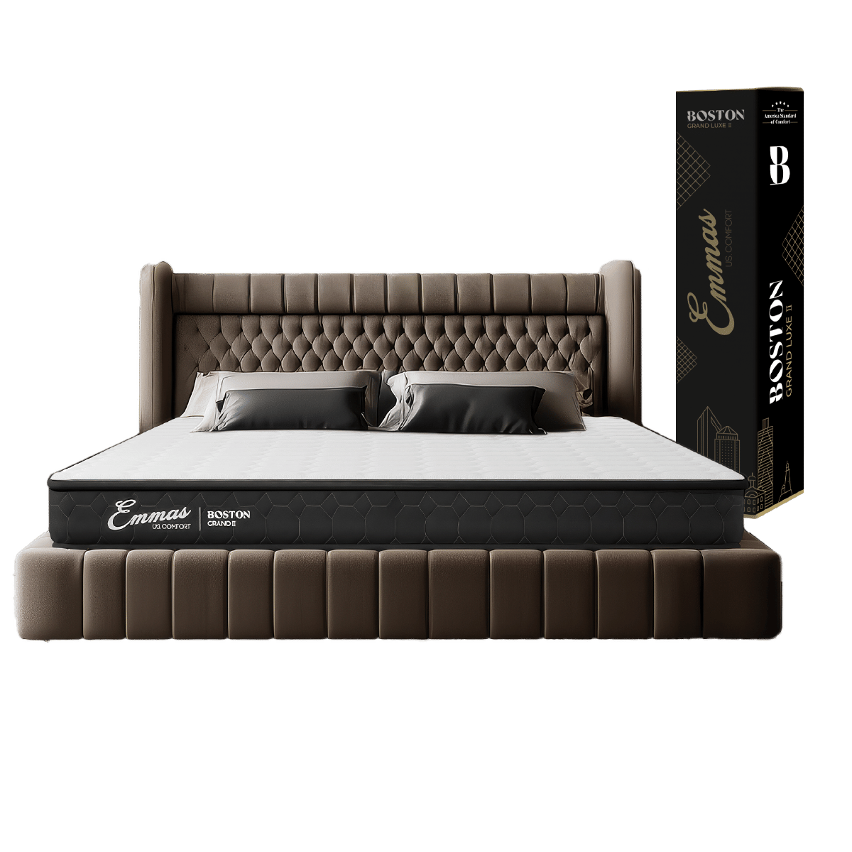 ที่นอนยางพารา 6 ฟุต EMMAS BOSTON GRAND LUXE II แน่น เฟิร์ม_0
