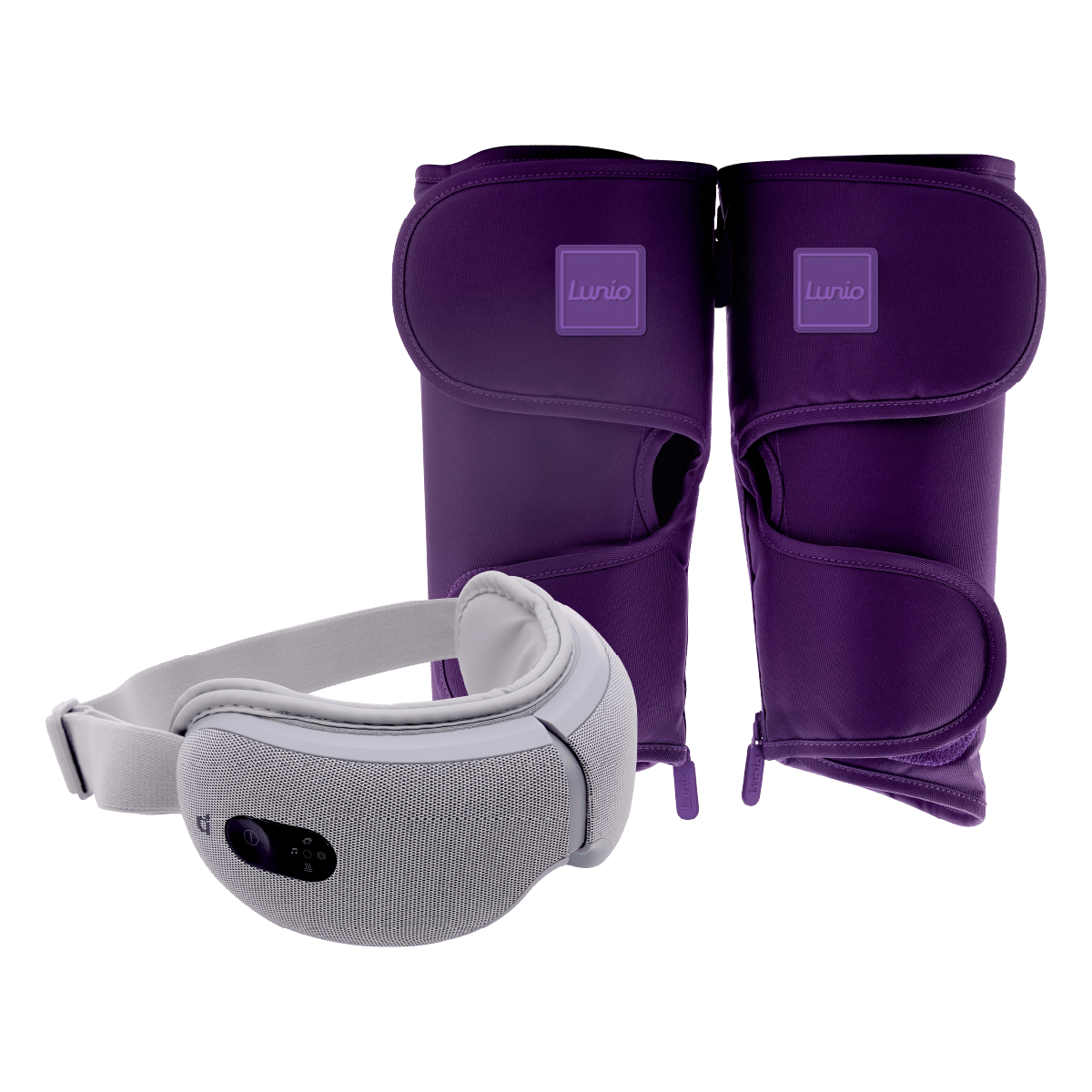 เซ็ตเครื่องนวดตา LUNIO SMART I-VISION EYE MASSAGER + เครื่องนวดน่อง LUNIO CALF MASSAGER PURPLE_0