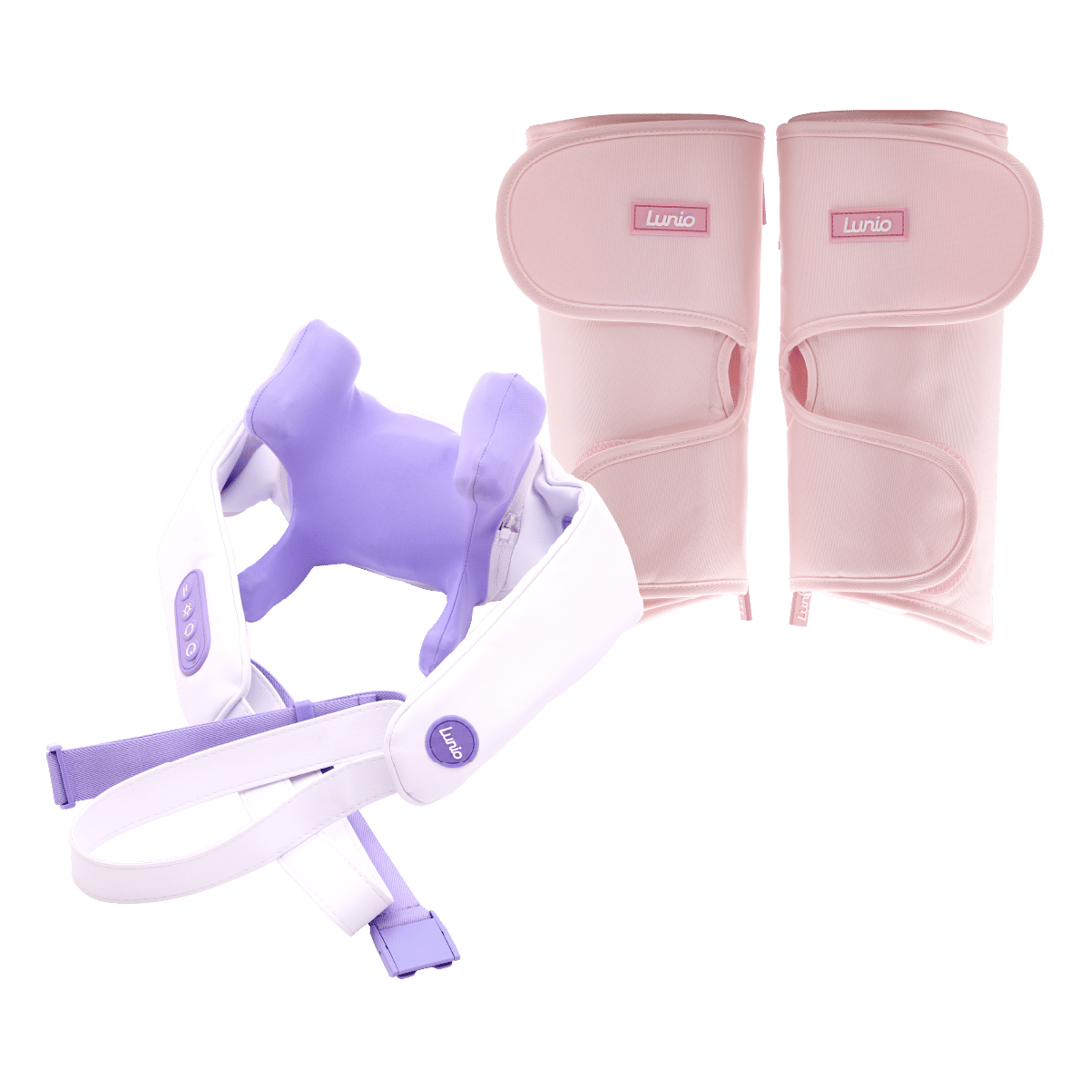 เซ็ตเครื่องนวดน่อง LUNIO CALF MASSAGER PINK + LUNIO NECK & SHOULDER MASSAGER_0