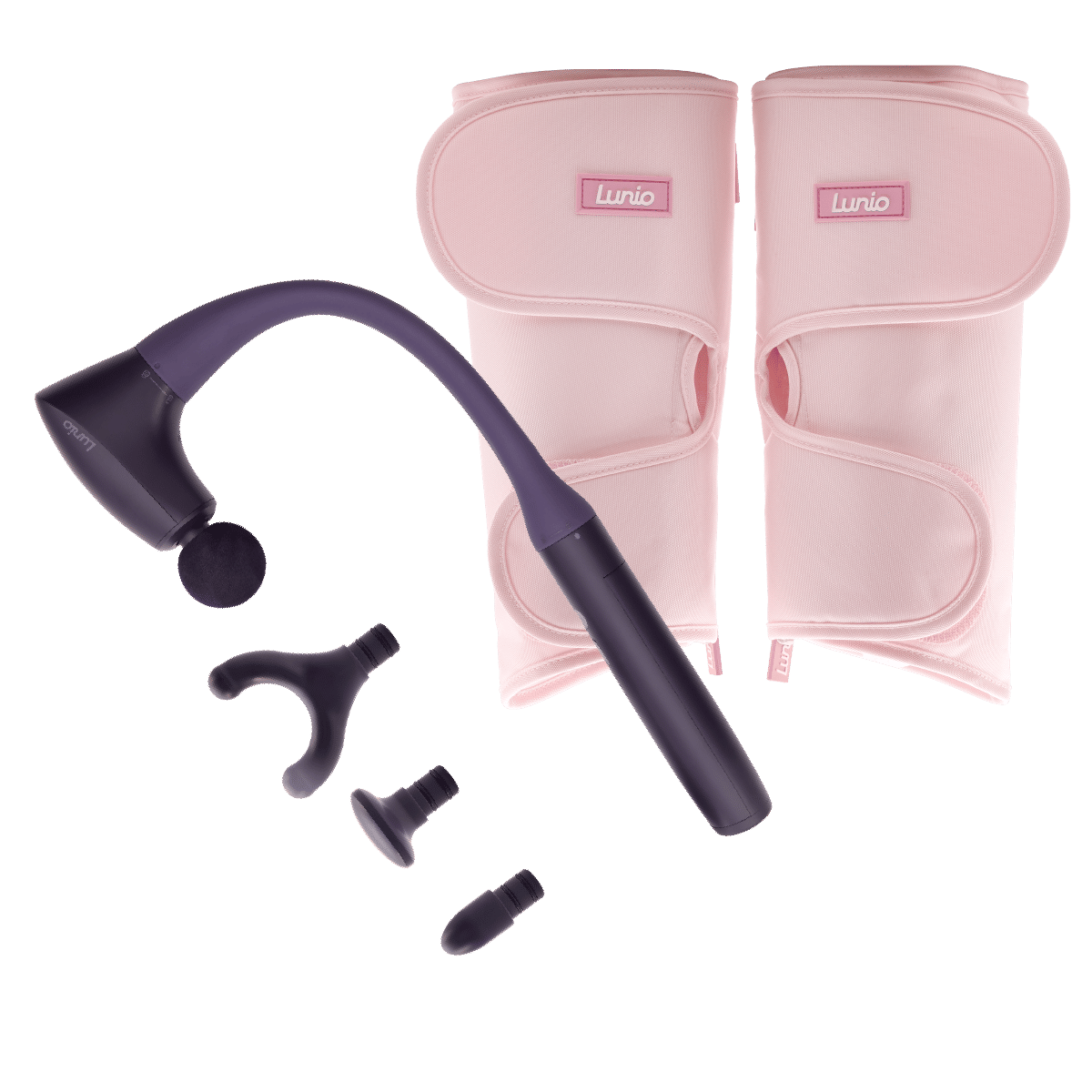 เซ็ตเครื่องนวดน่อง LUNIO CALF MASSAGER PINK + ปืนนวดกล้ามเนื้อ LUNIO MASSAGE GUN_0