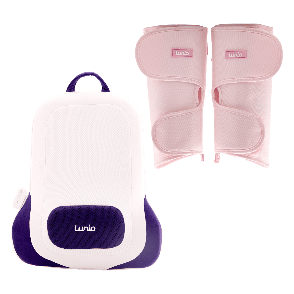 เซ็ตเครื่องนวดน่อง LUNIO CALF MASSAGER PINK + เครื่องนวดหลัง LUNIO BACK CUSHION MASSAGER_0