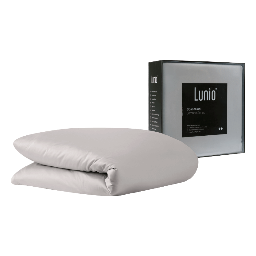 ปลอกผ้านวม 5,6 ฟุต LUNIO  SPACECOOL BAMBOO DUVET COVER GALAXY GRAY_0