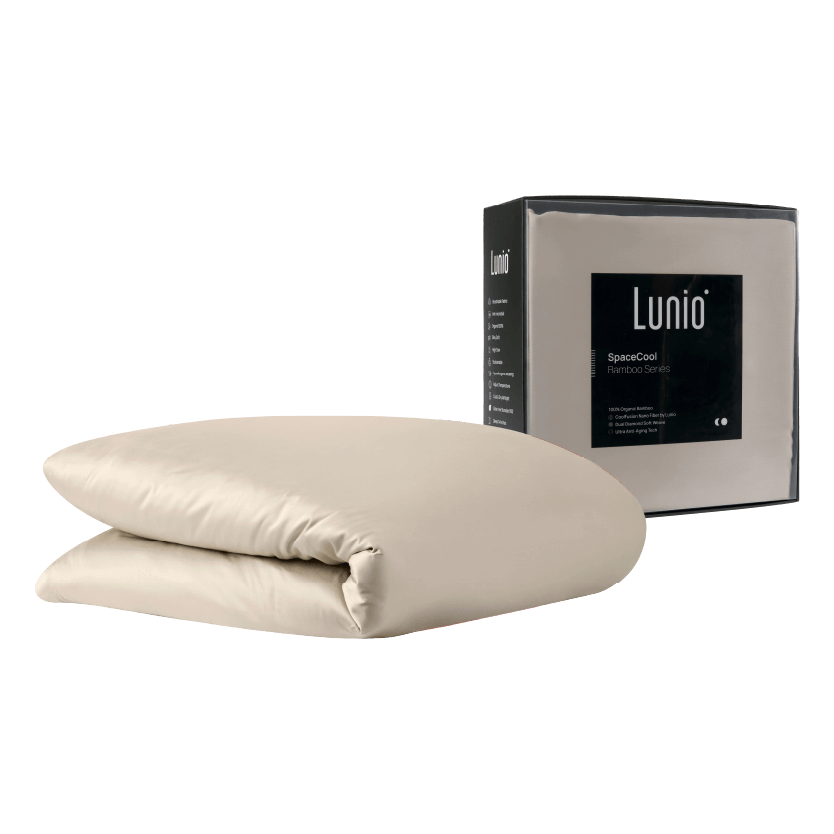 ปลอกผ้านวม 3.5 ฟุต LUNIO  SPACECOOL BAMBOO DUVET COVER JUPITER BEIGE