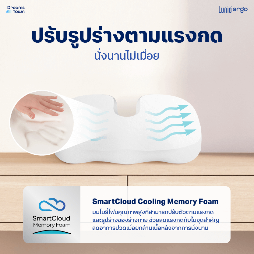 เบาะรองนั่ง LUNIO ERGO LITE SEAT CUSHION_2