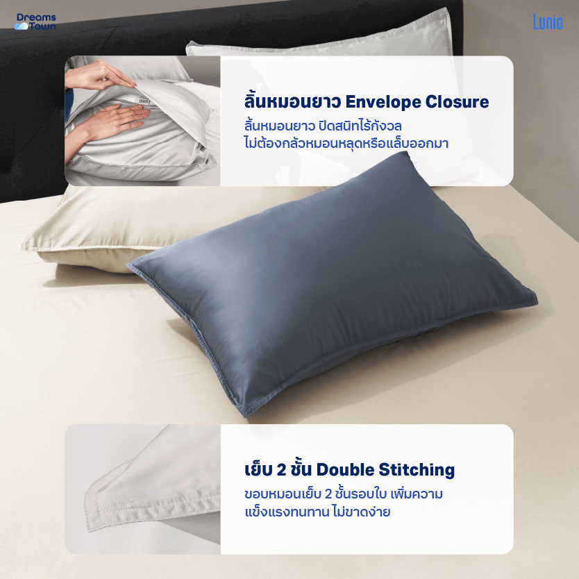 ผ้าปูที่นอน 6 ฟุต LUNIO SPACECOOL BAMBOO BEDDING SET GALAXY GRAY_5