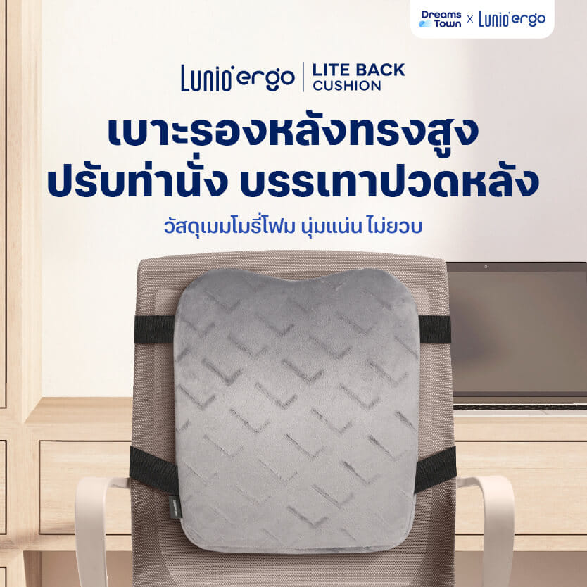 เบาะรองหลัง LUNIO ERGO LITE BACK CUSHION_9