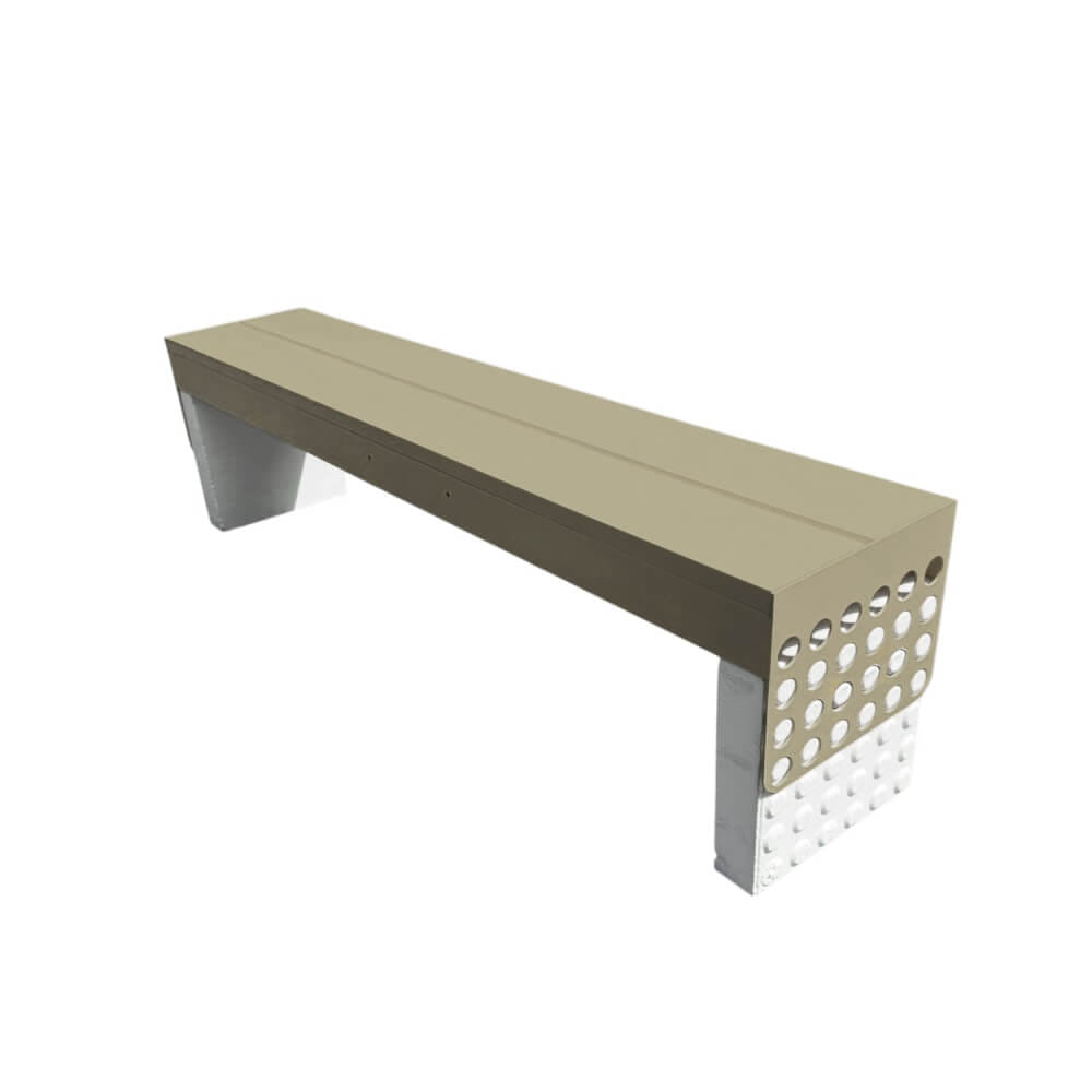 ม้านั่งภายนอก SALABANSUAN DOT BENCH 120CM สีเบจ_2