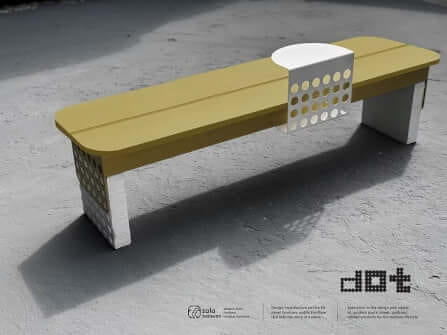 ม้านั่งภายนอก SALABANSUAN DOT-2 PLUS BENCH 120CM สีเบจ_3