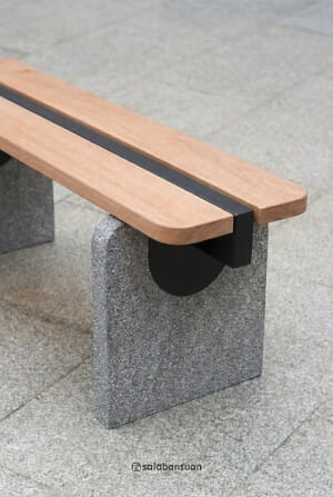 ม้านั่งภายนอก SALABANSUAN CHINO BENCH 140CM สีไม้ธรรมชาติ_4