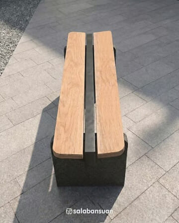 ม้านั่งภายนอก SALABANSUAN CHINO BENCH 140CM สีไม้ธรรมชาติ_5