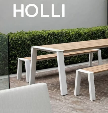 ม้านั่งภายนอก SALABANSUAN รุ่น HOLLI TABLE SET 160CM สีไม้ธรรมชาติ_6