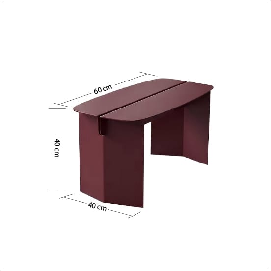 ม้านั่งภายนอก SALABANSUAN O-RI BENCH 0.6 สีแดง_1