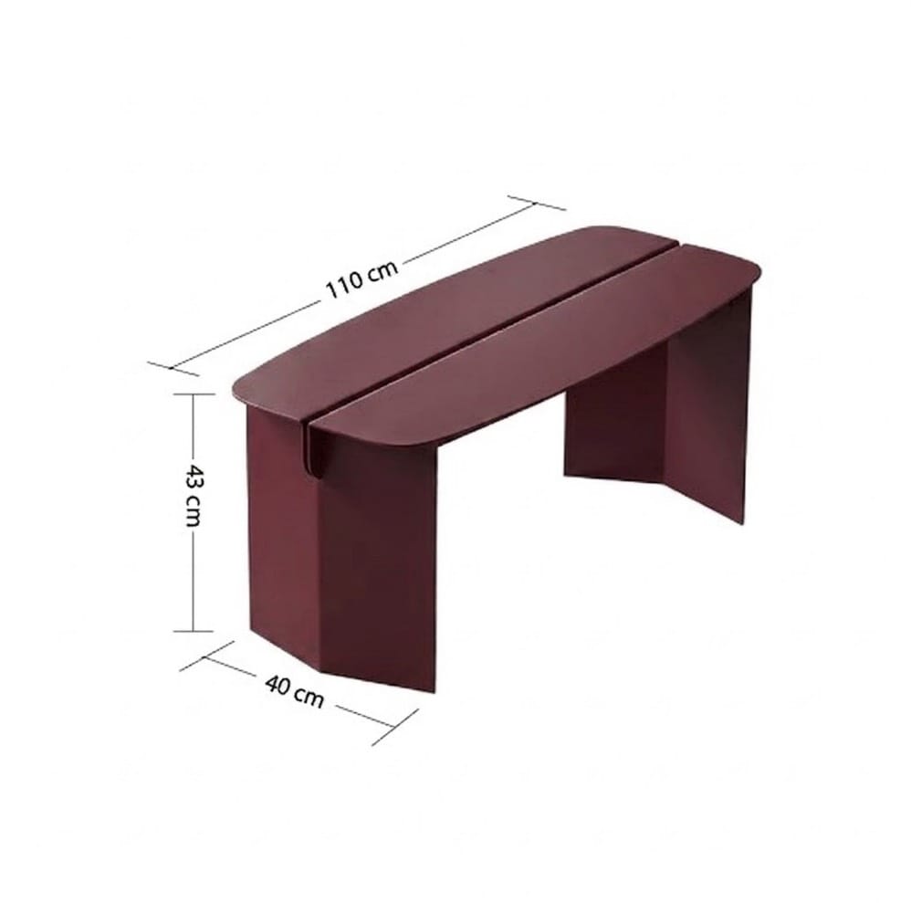 ม้านั่งภายนอก SALABANSUAN O-RI BENCH 1.10 สีแดง_1