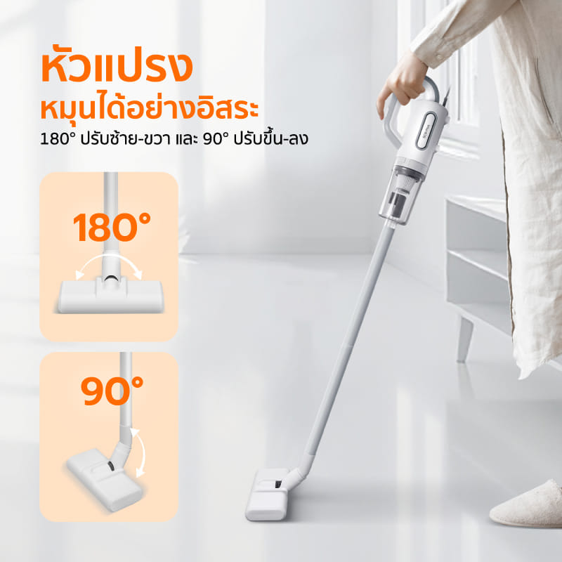 เครื่องดูดฝุ่นแบบด้าม ALECTRIC รุ่น VC-A สีเทา