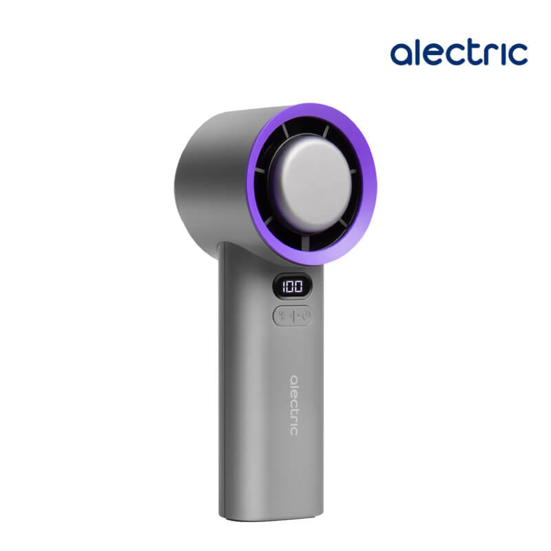 พัดลมพกพา ALECTRIC รุ่น CF1 สีม่วง/เทา_0