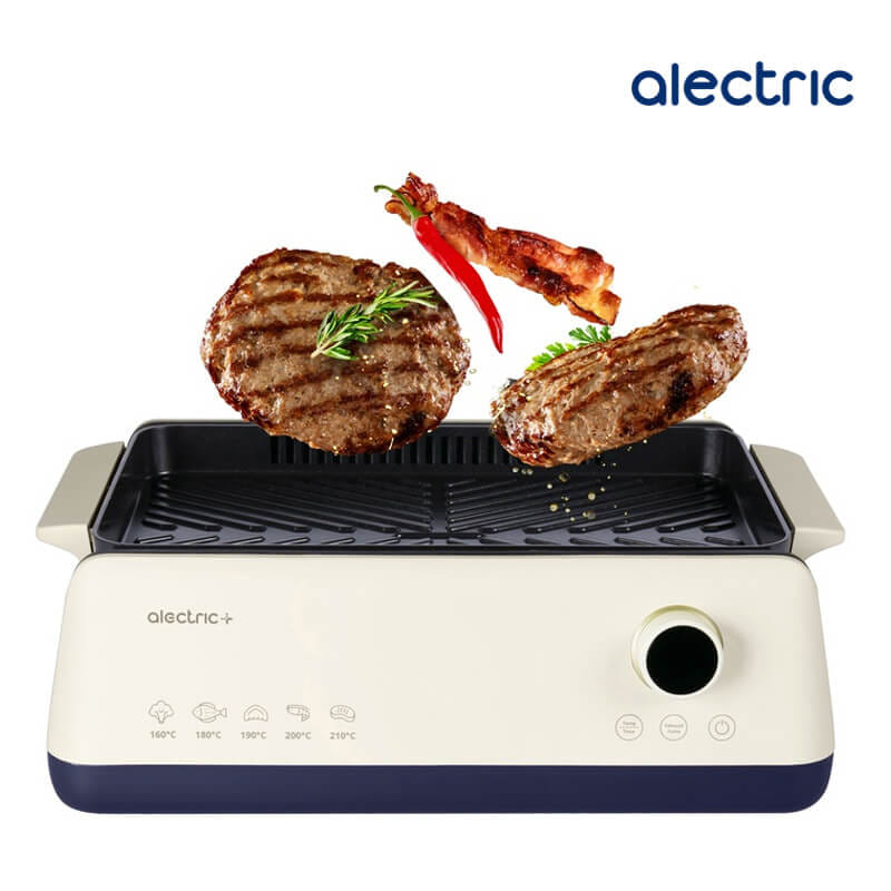 เตาปิ้งย่างไฟฟ้า ALECTRUC รุ่น X2 (SG1-X2 1 PLATES) สีครีม_1