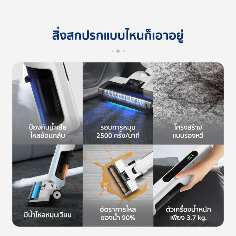 เครื่องดูดฝุ่นแบบด้าม ALECTRIC รุ่น V-PRO สีขาว_2
