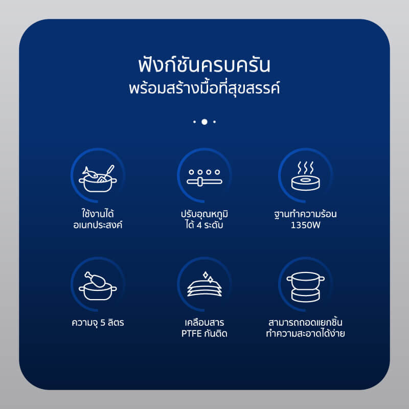 หม้อไฟฟ้าอเนกประสงค์ ALECTRIC รุ่น ST-1 สีครีม_3