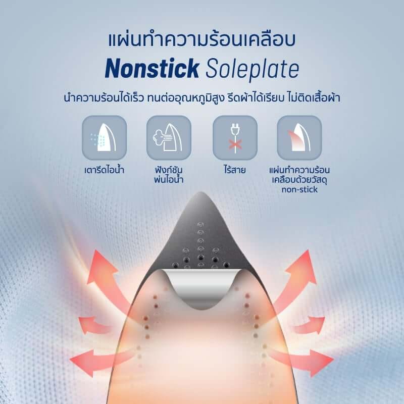 เตารีดไอน้ําไร้สาย ALECTRIC รุ่น PSI1 สีม่วง_3