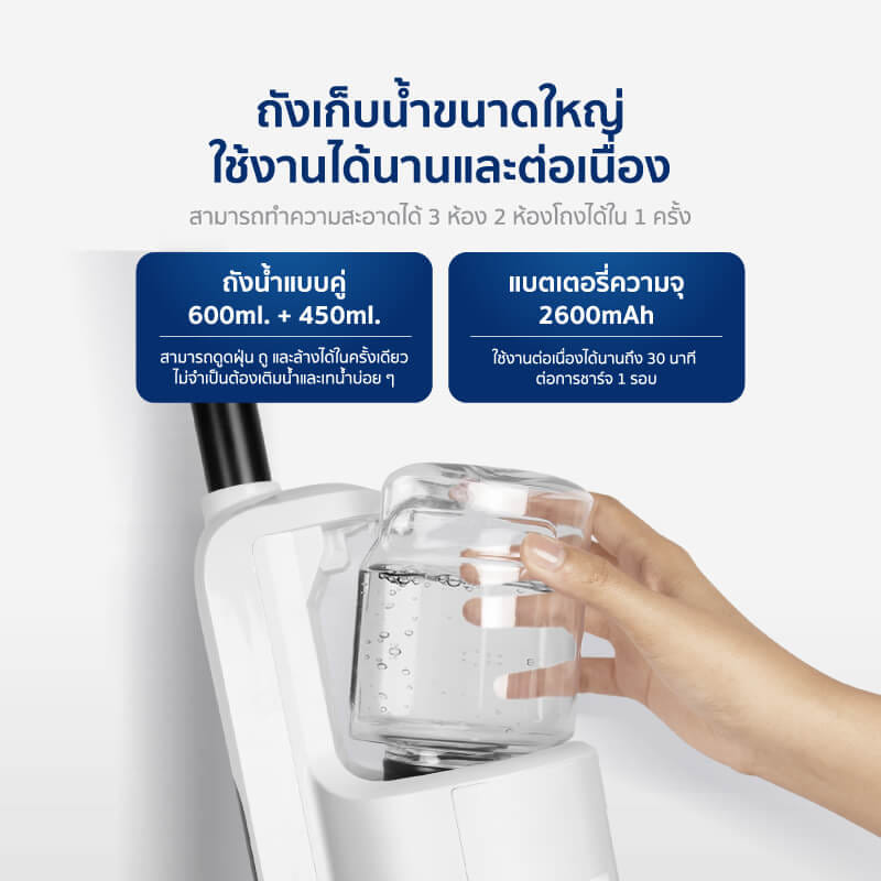 เครื่องดูดฝุ่นแบบด้าม ALECTRIC รุ่น V-PRO สีขาว_3