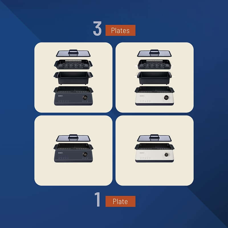เตาปิ้งย่างไฟฟ้า ALECTRUC รุ่น X2 (SG1-X2 1 PLATES) สีน้ำเงินเข้ม_9