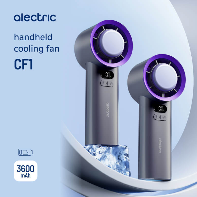 พัดลมพกพา ALECTRIC รุ่น CF1 สีม่วง/เทา_9