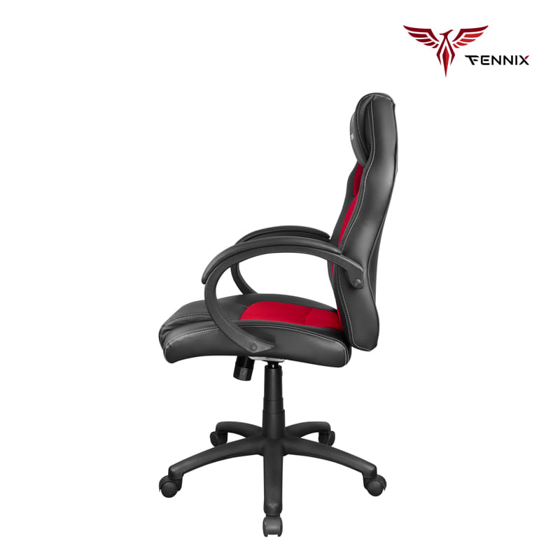 เก้าอี้เกมมิ่ง FENNIX รุ่น FNCH010 สีดำ/แดง_2
