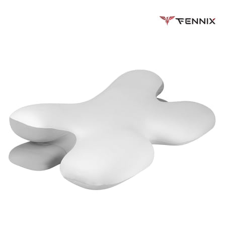 หมอนสุขภาพ FENNIX รุ่น COWHORN PILLOW สีขาว/เทา_1