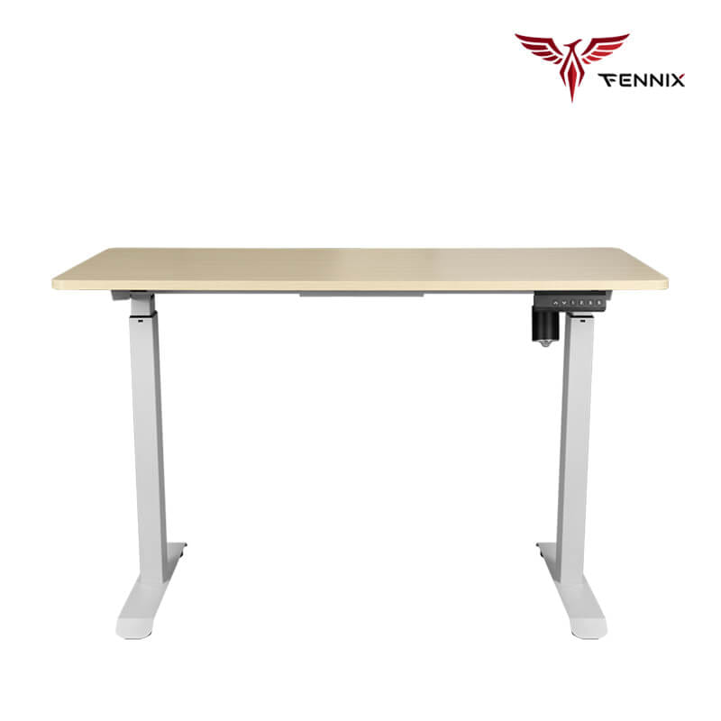 โต๊ะทำงานเพื่อสุขภาพ FENNIX รุ่น 160*80CM สีโอ๊ค/ขาว_0