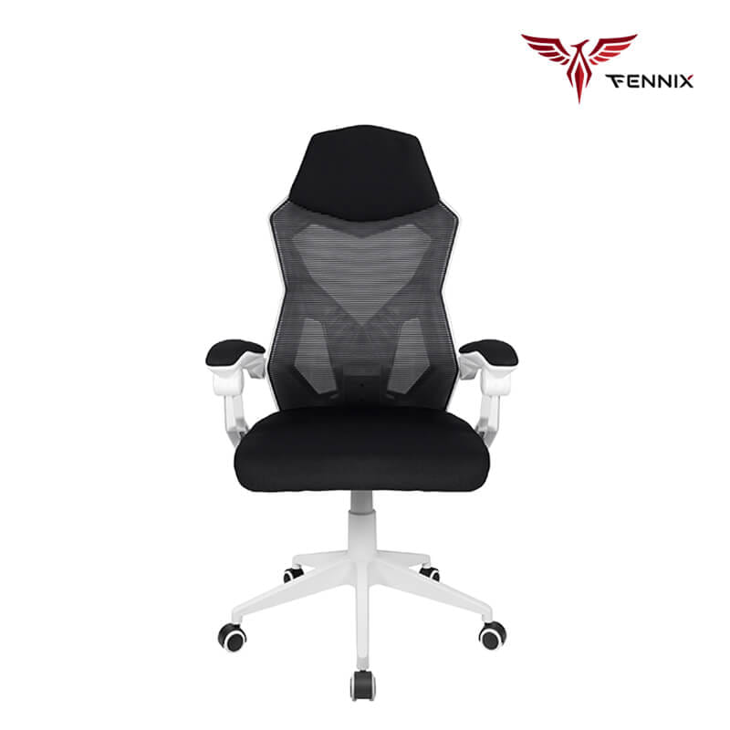 เก้าอี้สำนักงาน FENNIX รุ่น HC-6H01 สีขาว/ดำ
