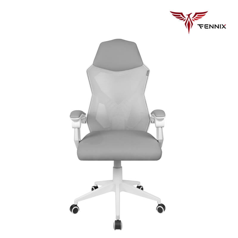 เก้าอี้สำนักงาน FENNIX รุ่น HC-6H01 สีขาว/เทา