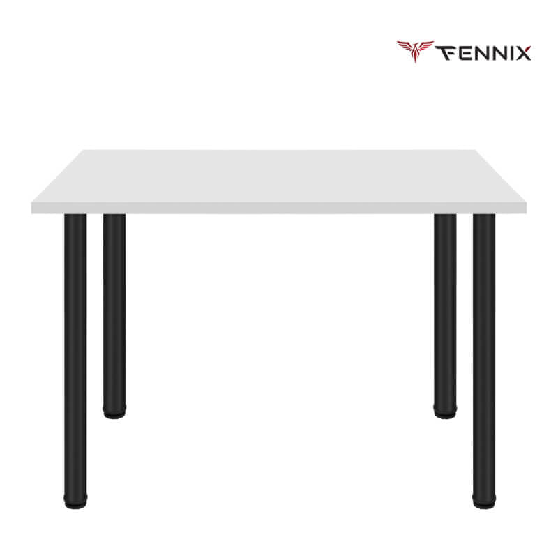 โต๊ะทำงาน FENNIX รุ่น LINNMON 140*60CM สีขาว/ดำ_0