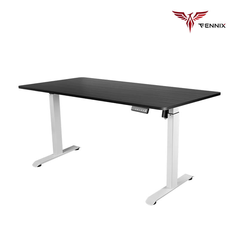 โต๊ะทำงานเพื่อสุขภาพ FENNIX รุ่น 120*60CM สีดำ/ขาว_1